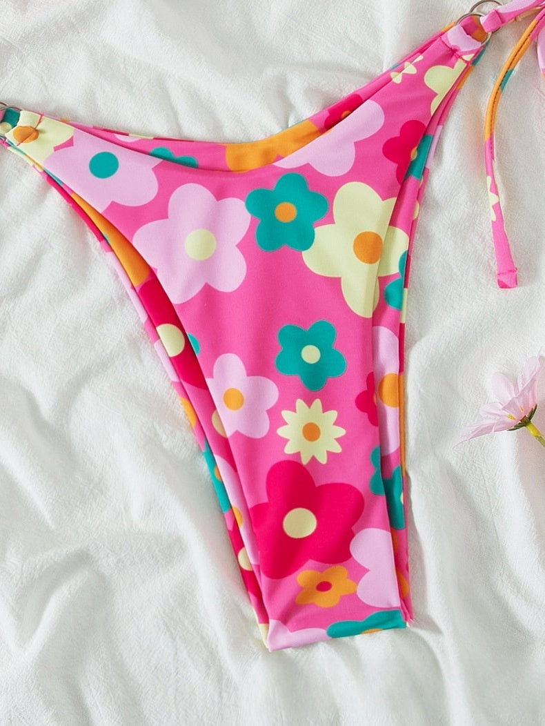 Tube Top Sexy Print Bikini
